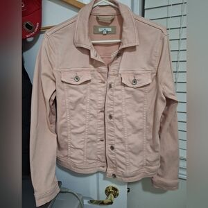 Tom Tailor women's peach pink denim Jean jacket large